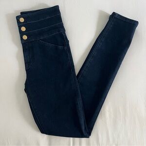 J Brand Jeans Women's W25 Annalie High Rise Skinny Slim Dark Blue Classic Denim